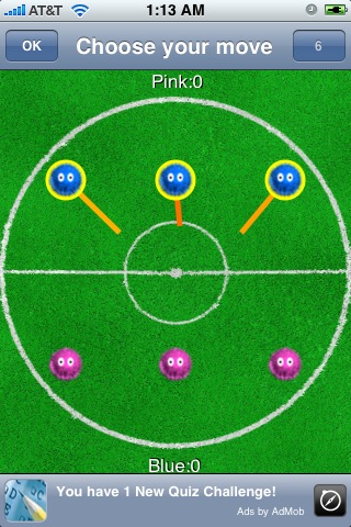 Screenshot Fuzzball Free: A multiplayer Billiards / Soccer strategy game against online friends over 3G internet Screenshot Fuzzball Free: A multiplayer Billiards / Soccer strategy game against online friends over 3G internet
